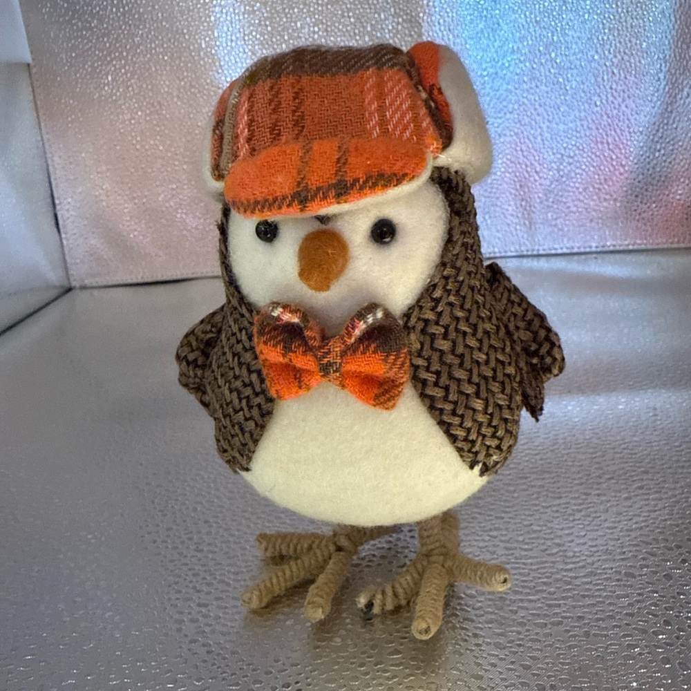 Charming Bird Dressed for Fall or Winter